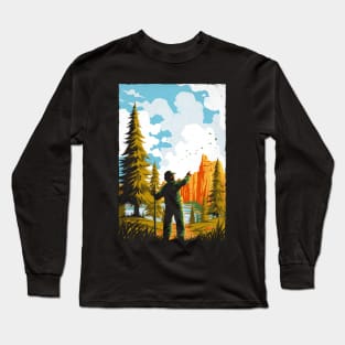 National Park Traditional Design Long Sleeve T-Shirt